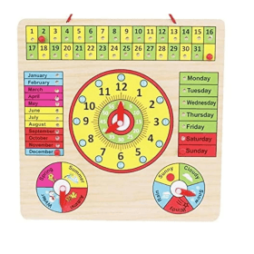 CALENDER CLOCK Multifunctional Learning Board