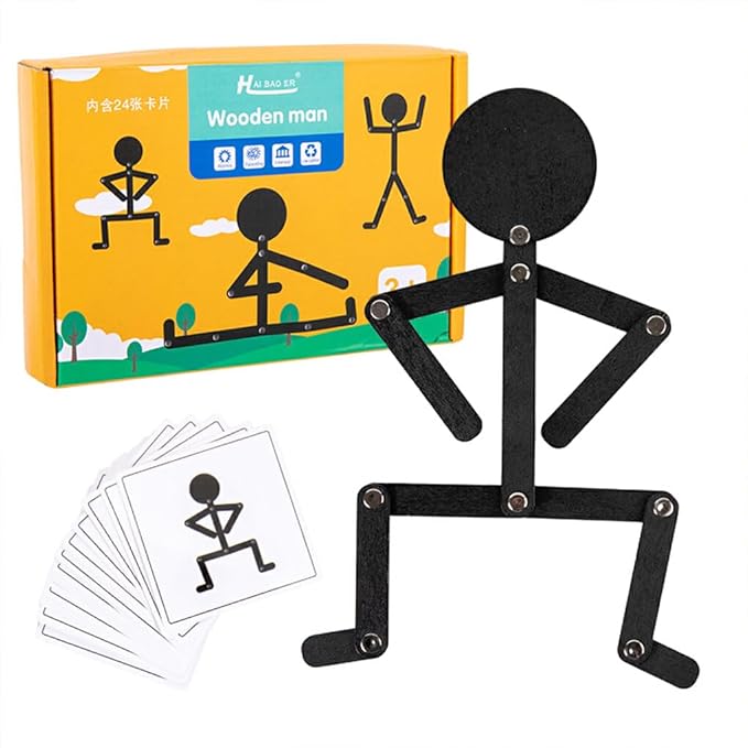 wooden men puzzle Hi5 Toys Nurtures Creativity!