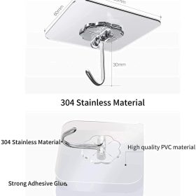 Sticker ABS Plastic + Steel Hook Hanger - Set of 5
