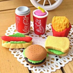 3D Fast Food Eraser (SET OF 2)