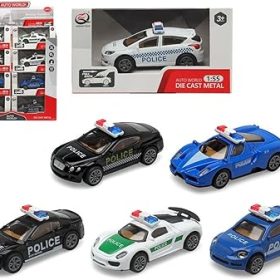 Mini Die cast metal police car (1pc)