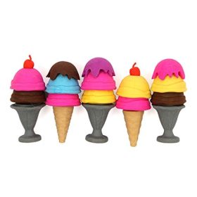 Ice cream cone and sundae 3D Erasers(1pc)