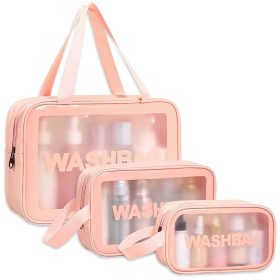 Transparent Travel Wash Bag (3PCS)