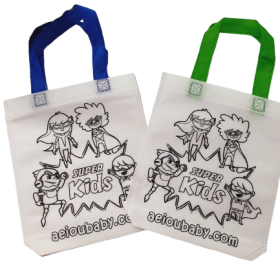 DIY reusable coloring gift bags (Small) -1pc
